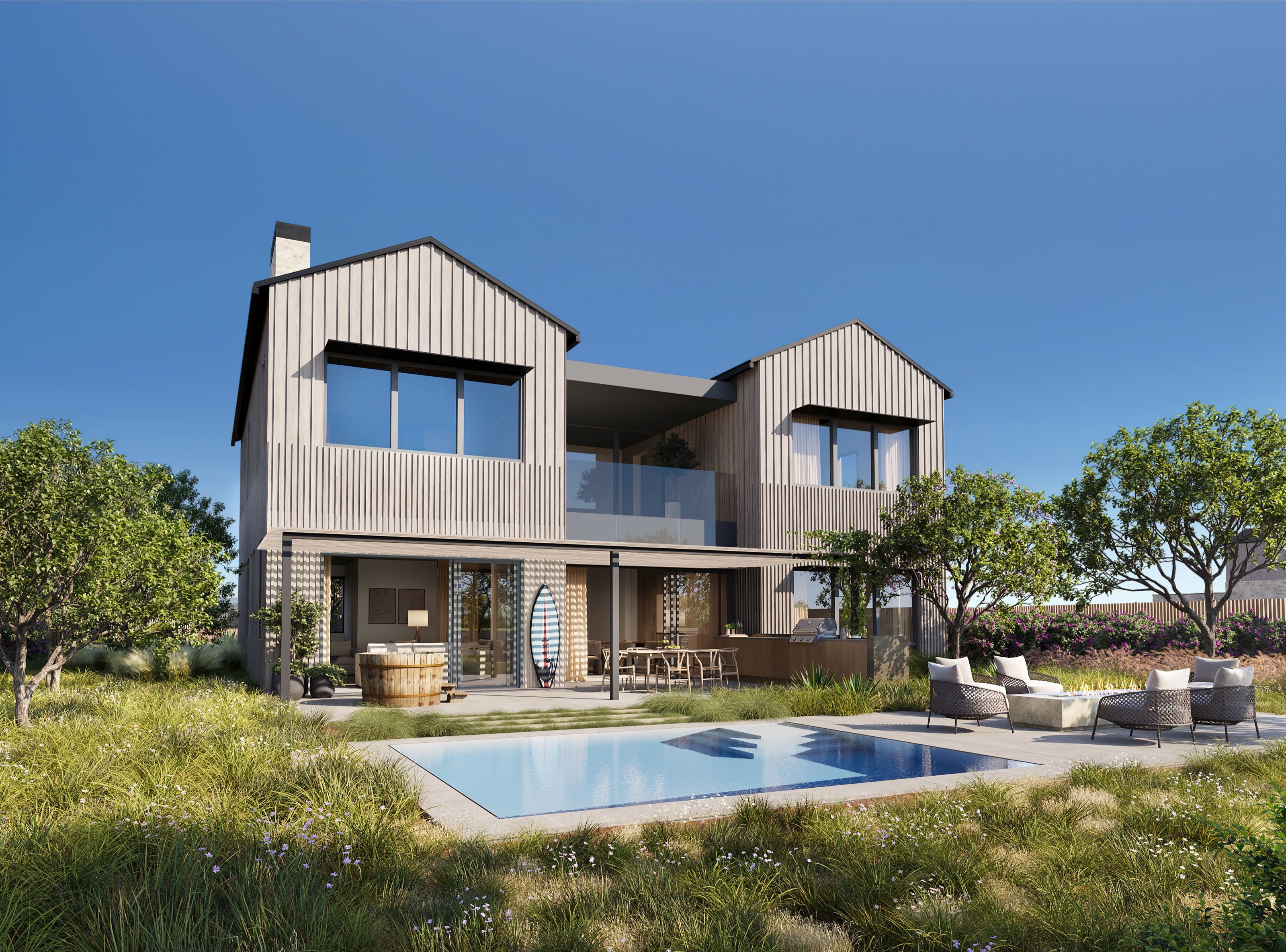 3D rendering for Austin Surf Club, Texas, USA