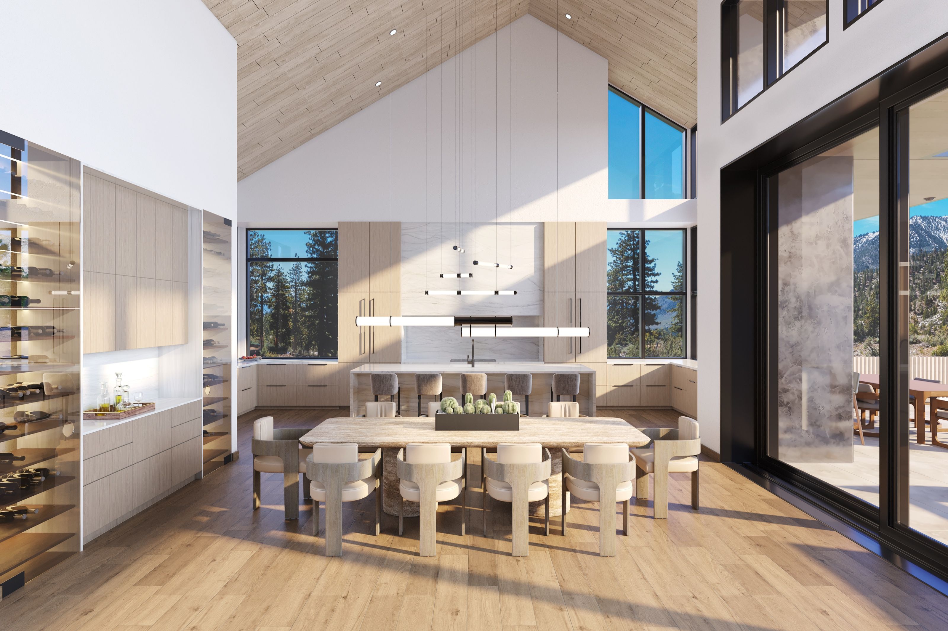 Interior 3D rendering for pre-sales at Clear Creek, 3532 Knob Point, Carson City, Nevada