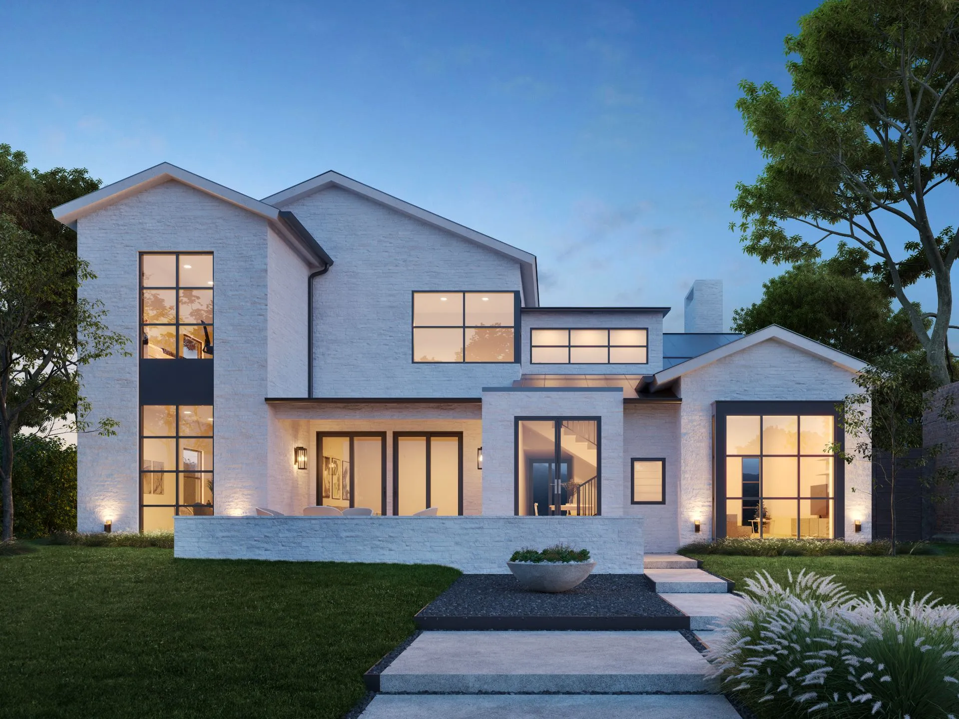 House exterior rendering, Los Angeles