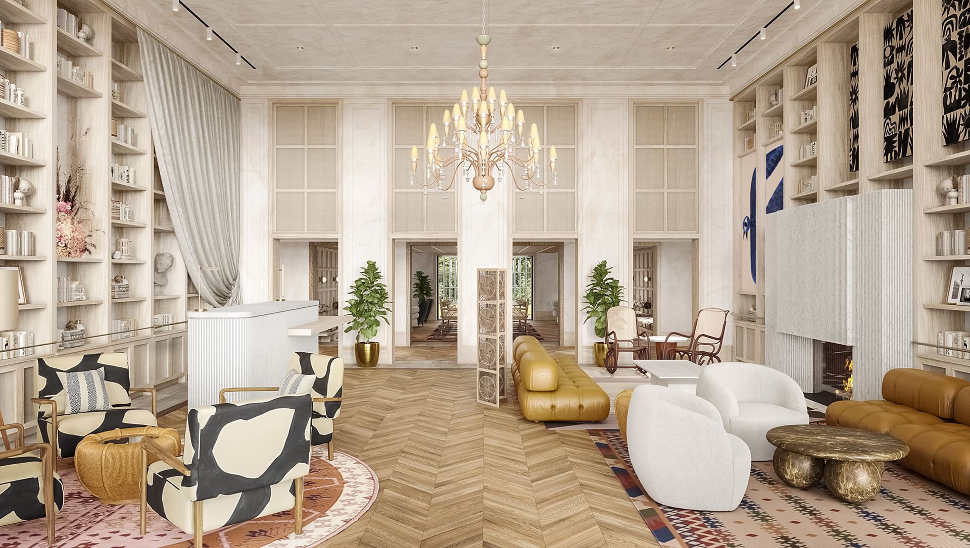 Farway, Martha's Vineyard, interior rendering