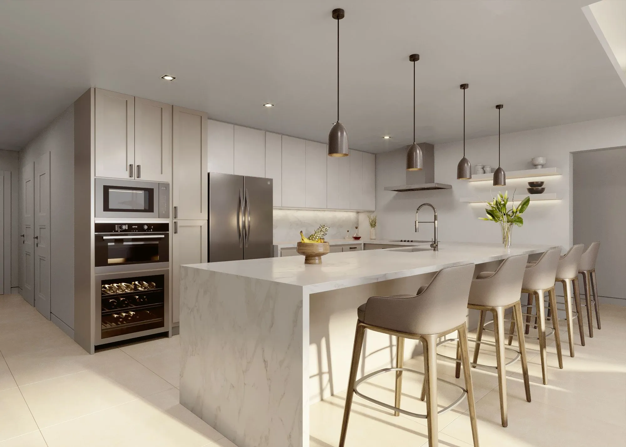 The Elysian interior rendering, bathroom